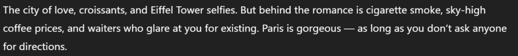 Brutal City Roasts by ChatGPT