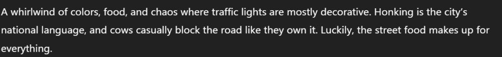 Brutal City Roasts by ChatGPT